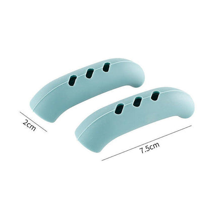 2pcs Silicone Pan Handle Covers Heat Resistant Anti-Ironing Wok Ear Insulated