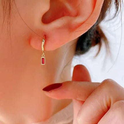 Fashion Gold Zircon Earrings Stud Drop Dangle Wedding Best Gift For Women - Aimall