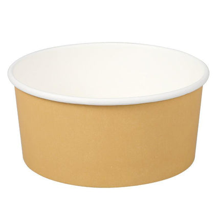Take-Away Kraft Paper Salad Bowl Food Grade Takeout Tableware Food Bowl With Lid - Aimall