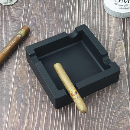 Square Silicone Cigar Ashtray Large Drop Resistant Ash Holder Tray