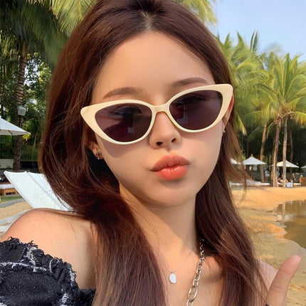 Unisex Womens Mens Retro Rapper Vintage Cat Eye Round Glasses Fashion Sunglasses - Aimall