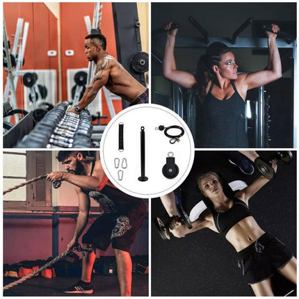 Home Fitness Equipment Pull Down Training Set Tricep Workout Accessories Gym