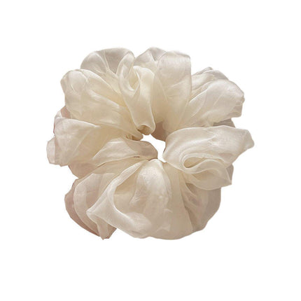 Oversize Large Scrunchies Silk Satin Elastic Hair Hair Bands Rope Tie Ponytail - Aimall
