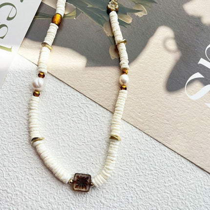 Pepe Wheel Pearl Necklace And Bracelet Set Elegant Jewelry For Women Fashion