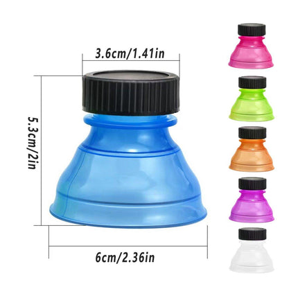 12pcs Leakproof and Spillproof Plastic Screw Caps Durable Bottle Sealing Lids