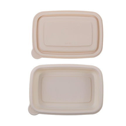 50pcs Eco Friendly Corn Starch Lunch Box Degradable Takeout Bento Container