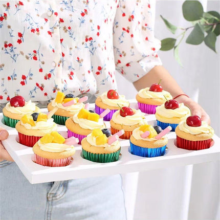 200 Pcs Colored Baking Paper Cupcake Trays Muffin Liners for Party Baking