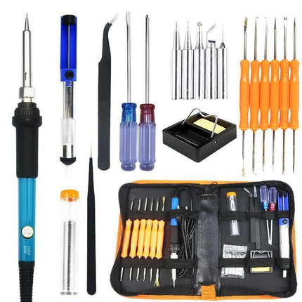 15IN1 Soldering Iron Kit 60W Electric Welding Tool Adjustable Temperature VIC - Aimall