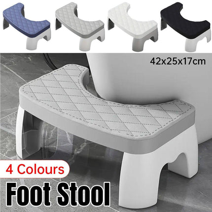 Toilet Stool Anti-Slip Bathroom Footstool for Home Use with Stable Support Design