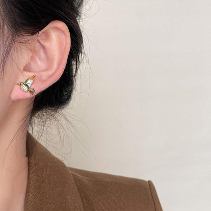 Chinese Hummingbird Earrings Mini Bird Design Fashion Jewelry for Women