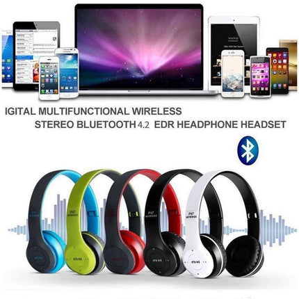 Noise Cancelling Wireless Headphones Bluetooth 5 earphone headset with Mic Hot - Aimall