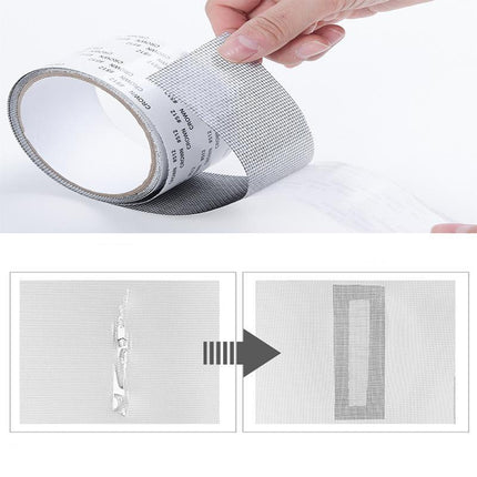2M Window Door Repair Tape Fly Screen Insect Repellent Repair Tape Self Adhesive - Aimall