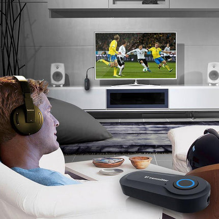 Wireless Bluetooth 5.0 Transmitter Stereo Audio Adapter Sender for TV PC Speaker - Aimall