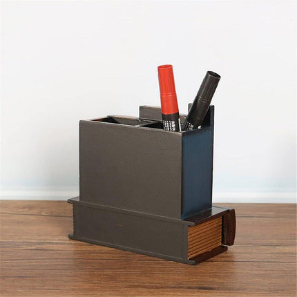 European Retro Pen Holder Creative Desktop Storage Box Office Decorations Gift