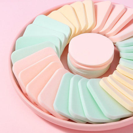 20PCS Powder Makeup Sponges Round/Square Foundation Blender Sponge Powder Puff - Aimall