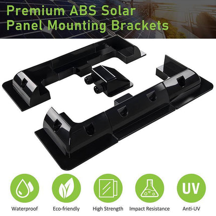 7PCS Solar Panel Corner Mounting Brackets Kit Vehicle Roof Mount Caravan Boat RV - Aimall