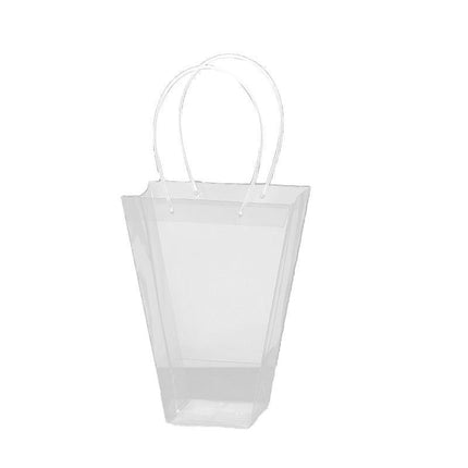Transparent Tote Handbag Flower Bouquet Packaging Bag Valentine's Day Gift Bag - Aimall