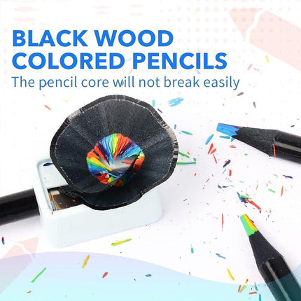 Rainbow Colour Pencils Multicolour Gradient Drawing Pencils for Students