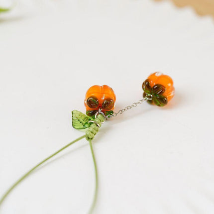 Accessories Bag Charm Key Chain Key Ring Car Keyring Ornament Persimmon Keychain - Aimall
