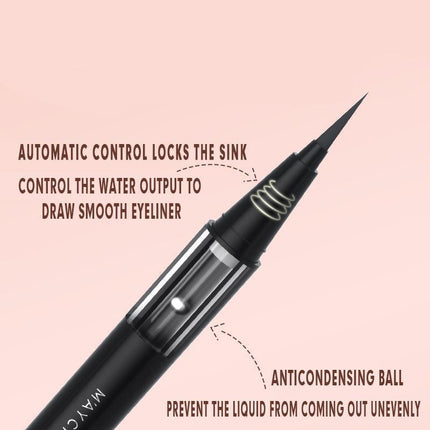 Slim Eyeliner Pencil Black Waterproof Smudge Proof Twist Eye Makeup Liner Woman - Aimall