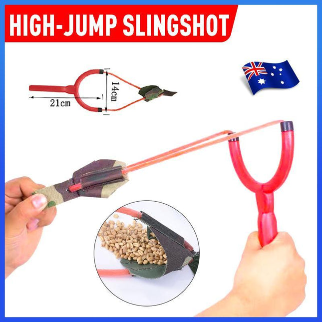 Professional High-Jump Slingshot Shot Catapult Slingshot Sling Outdoor Hunting - Aimall
