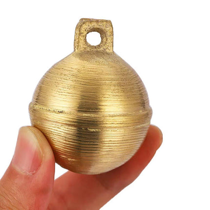 2PCS Small Brass Bell Cow Horse Sheep Grazing Copper Bells Loud Copper Bells Pet
