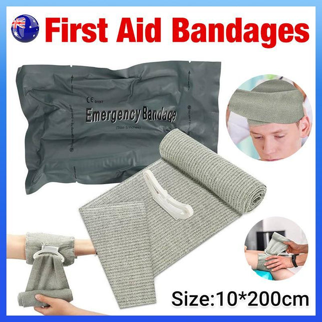 First Aid Bandage Trauma Israeli MedicalDressing Survive Support Strap Wrap Wound - Aimall