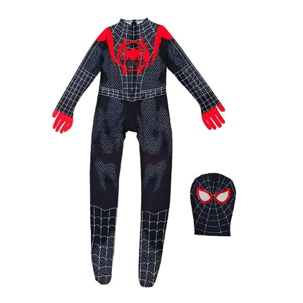 Spider Man Jumpsuit Set Miles Clothes Expedition Adult Kids Halloween Costume Gwen AU - Aimall