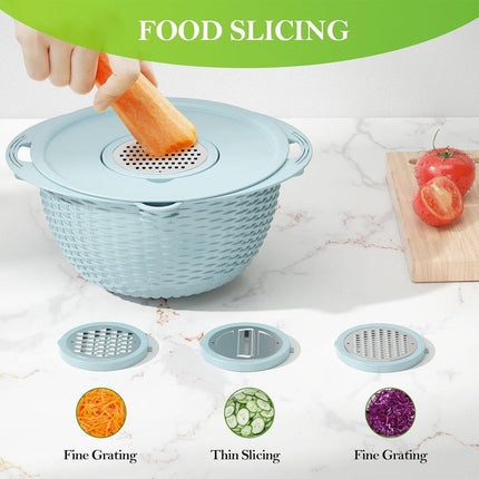 Stainless Steel Drainer Basket Double Layer Rotatable Dishwashing Fruit Basket