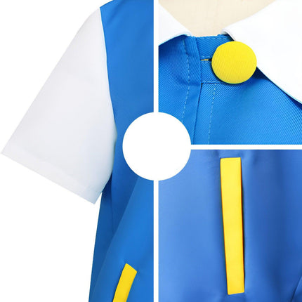 Pokemon Pokemon Xiaozhi Cosplay Gloves Jacket Anime Costume New Version C Suit