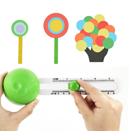 Circle Cutter Round Paper Cutting Tool DIY Scrapbook Ruler Knife Handmade Card