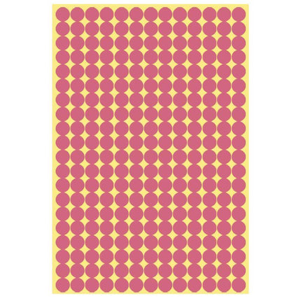 8/13/25/50mm Colour Sticker Dots Adhesive Round Labels Circular Scrapbooking Pink - Aimall