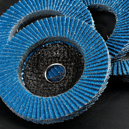 10pcs Flap Disc 40/60/80/120 Grit Angle Grinder Wheel Set Durable Sanding Tool
