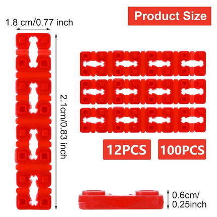 12/100pcs Red Switch and Receptacle Spacers Adjustable Depth Electrical Tool