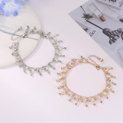 Boho Beach Anklet for Women Fringe Dance Jewelry Fashion Ankle Bracelet Chain