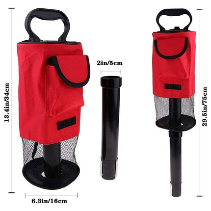 Golf Mesh Ball Pickup Tube Golf Accessories Portable Golf Ball Retriever Tool