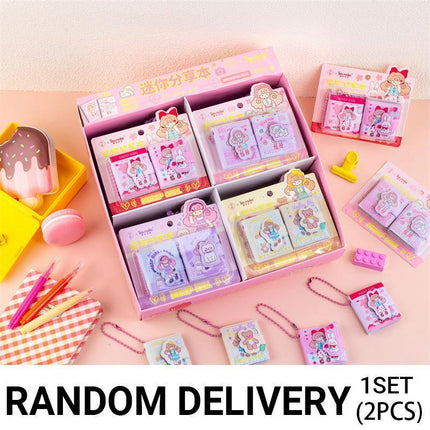 Kids Hand Book Planner Notebook Mini Organizer with Postcards Children Gift Idea RANDOM DELIVERY - Aimall