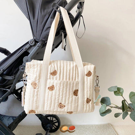 Backpack Nappy Diaper Bag with Stroller Straps Hanging Organiser for Travel and Daily Use