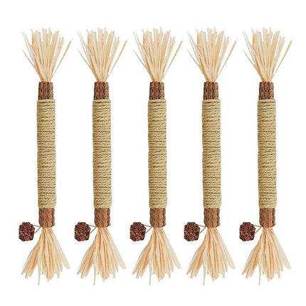 Cat Toys Silvervine Chew Stick Kitten Treat Catnip Toy Grinding Tooth Cleaning - Aimall