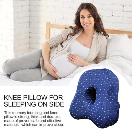 Memory Foam Butterfly Leg Pillow for Lumbar Pain Relief Orthopedic Side Sleep