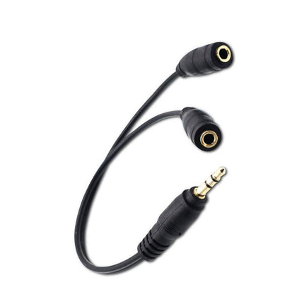 2 AUX Earphone Y Splitter 3.5mm Audio Cable Headphone Headset Auxiliary Adapter - Aimall
