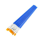 50/100PCS Plastic Flat Tip Hook Line Brushes for DIY Ceramics and Watercolor Painting