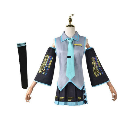 Anime Hatsune Miku Vocaloid Hatsune Cosplay Costume Uniform Dress Party Outfits AU