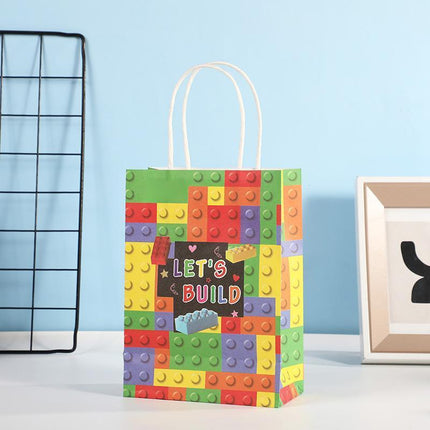 30PCS Fashion Ball Kraft Paper Gift Bag Festivals gift tote bag Party Favor Bag