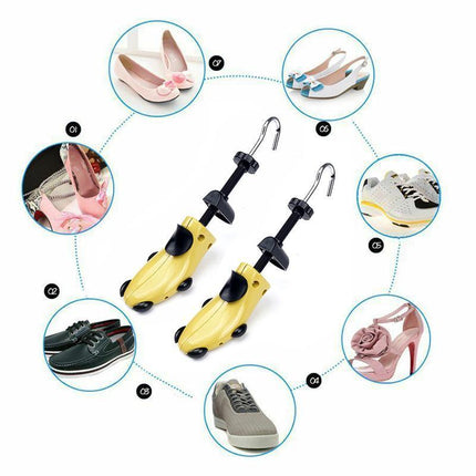 1x Adjustable Men Women Plastic Shoe /Boot Tree Shaper Keeper Stretcher Expander - Aimall