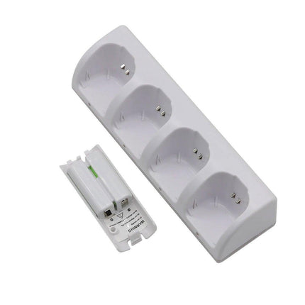4 Rechargeable Battery for Nintendo Wii Remote Charger Dock Station Controller