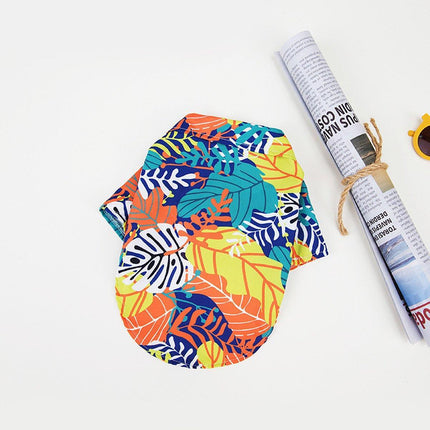 Lightweight Hawaiian Shirt for Pets Stylish Breathable Summer Pet Clothes