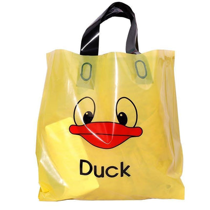 50x Reusable Plastic Tote Bag Eco Friendly Shopping Bags Durable Large Capacity