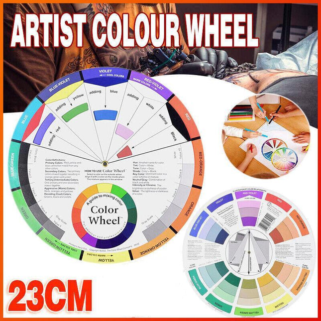 Artists Pocket Mixing Artist Colour Wheel Guide Color Wheel Tattoo Makeup Oct23 - Aimall