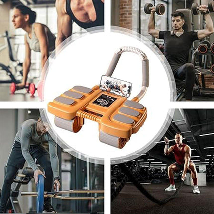 Four Wheel Abdominal Exercise Roller Elbow Support for Core Strength Training